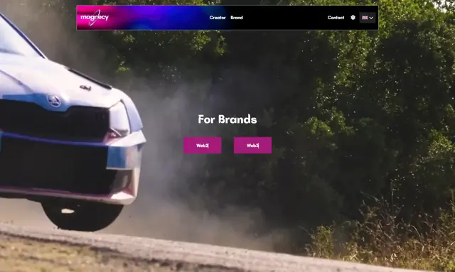 Video intro screen of the Magnecy website
